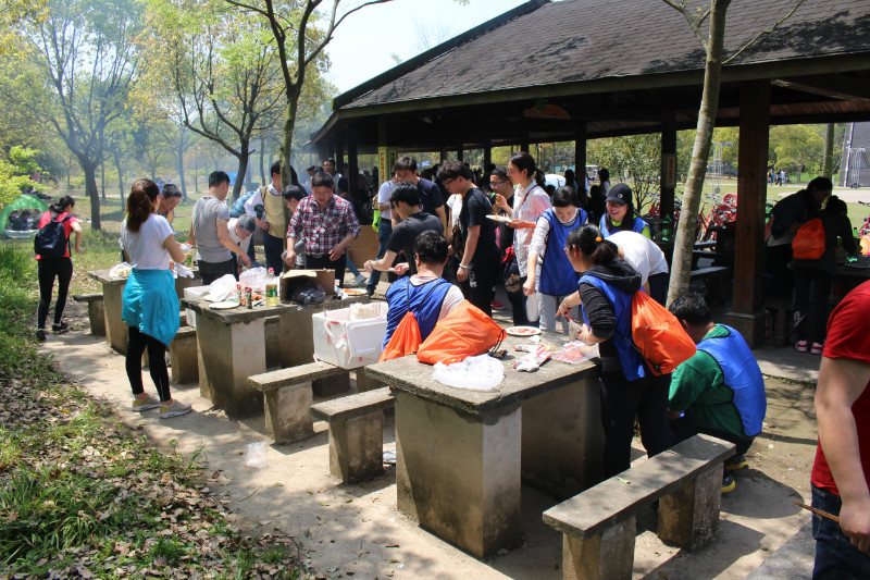 上海户外团建可烧烤的地方之东平国家森林公园烧烤团建活动